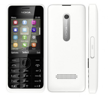 Мобилен телефон NOKIA 301 RO WHITE D/SIM