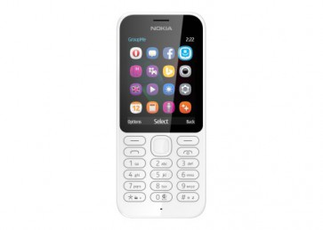 Мобилен телефон NOKIA 222 Dual SIM WHITE