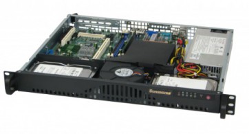 Кутия Supermicro 1U CSE-512L-260B Black