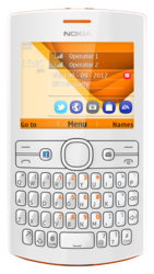 Мобилен телефон NOKIA, 205 SS NV BG, Orange White