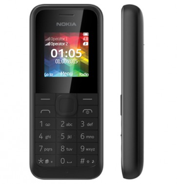 Мобилен телефон NOKIA 105 Dual SIM Black