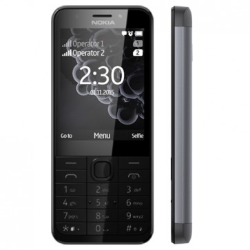 Мобилeн телефон Nokia 230 Dual SIM Dark Silver