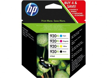 Консуматив HP 920XL 4-pack High Yield Black/Cyan/Magenta/Yellow Original Ink Cartridges за мастиленоструен принтер