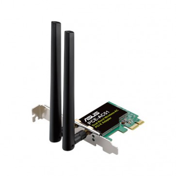 Адаптер ASUS Wireless-AC750 Dual-band PCI-E Adapter, PCE-AC51