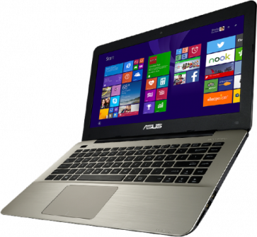 Лаптоп ASUS X455LA-WX717D, i3-4005U, 14", 4GB, 500GB + Optical Mouse + carry bag