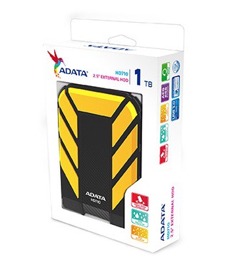 Външен диск ADATA HD710 1TB USB3.0 Yellow