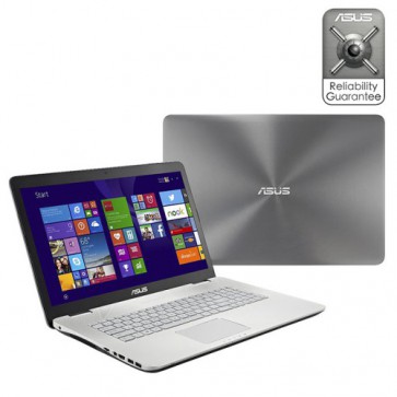 Лаптоп ASUS N751JK-T4226D, i7-4710HQ, 17.3", 8GB, 1TB