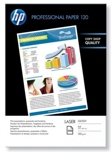 Консуматив HP Professional Glossy Laser Paper 120 gsm-250 sht/A4/210 x 297 mm