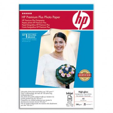Фото Хартия HP Premium Plus High-gloss Photo Paper-50 sht/A4/210 x 297