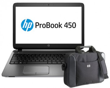 Лаптоп HP ProBook 450 G2 Notebook PC,  i5-4210U, 15.6", 4GB, 1TB + чанта