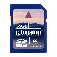 Флаш карта KINGSTON, 16GB, SDHC, Class 4 