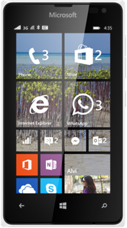 Мобилен телефон Microsoft Lumia 435 White