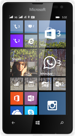 Мобилен телефон Microsoft Lumia 532 Dual SIM, White