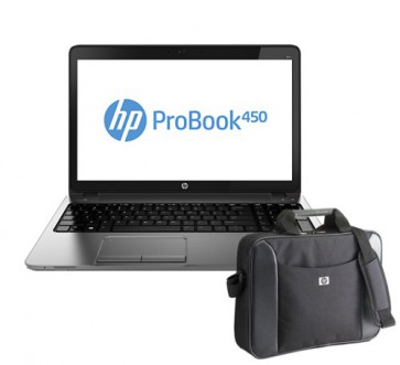 Лаптоп HP ProBook 450, i3-3120M, 15.6", 4GB, 500GB + чанта