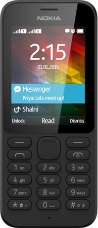 Мобилен телефон Nokia 215 Dual SIM, Black