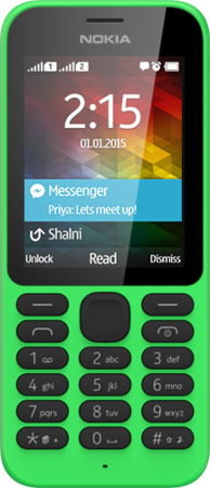 Мобилен телефон Nokia 215 Green Dual SIM