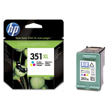 Консуматив HP 351XL High Yield Tri-color Original Ink Cartridge за мастиленоструен принтер