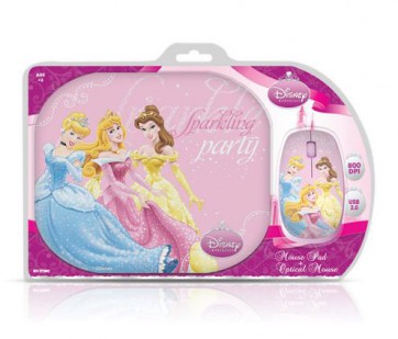 Мишка Disney Twin Pack Princess: Optical Mouse + Mouse Pad DSY-TP2002