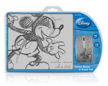 Мишка Disney Twin Pack Mickey Retro: Optical Mouse + Mouse Pad DSY-TP3002