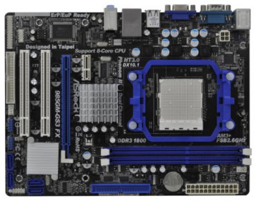 Дънна платка ASROCK 985GM-GS3 FX, 785G, AM3