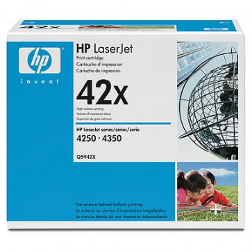Консуматив HP 42X Black LaserJet Toner Cartridge за лазерен принтер