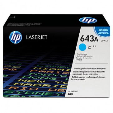 Консуматив HP Color LaserJet 643A Cyan Print Cartridge 3a Лазерен Принтер