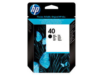 Консуматив HP 40 Black Original Ink Cartridge за плотер, за мастиленоструен принтер