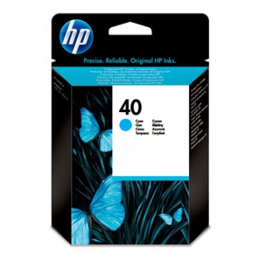 Консуматив HP 40 Cyan Inkjet Print Cartridge за мастиленоструен принтер