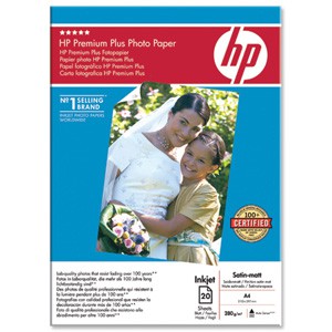 Фото Хартия HP Premium Plus Satin-matt Photo Paper-20 sht/A4/210 x 297 mm