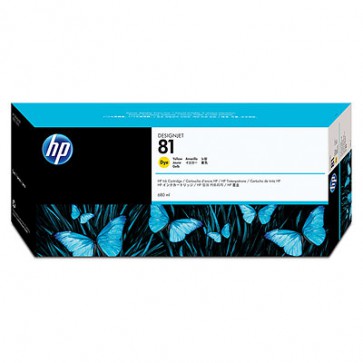 Консуматив HP 81 680-ml Yellow Dye Ink Cartridge за плотер  