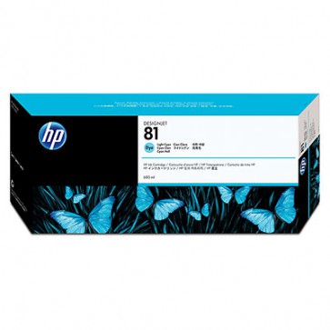 Консуматив HP 81 680-ml Light Cyan Dye Ink Cartridge за плотер  