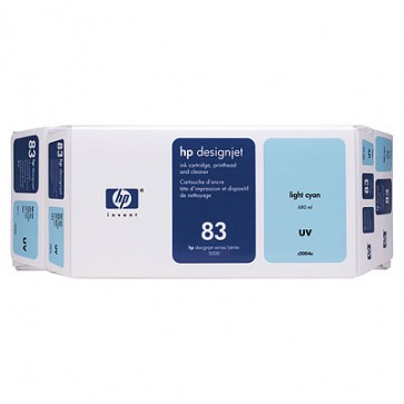 Консуматив HP 83 Value Pack 680-ml Light Cyan UV Ink Cartridge and Printhead за плотер