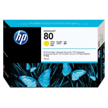 Консуматив HP 80 175-ml Yellow Ink Cartridge За Плотери