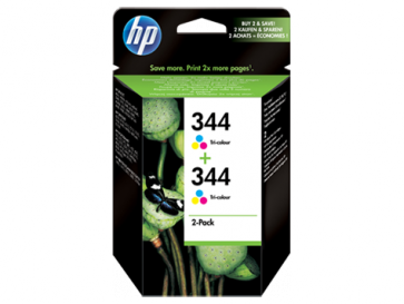 Консуматив HP 344 2-pack Tri-color Original Ink Cartridges за мастиленоструен принтер