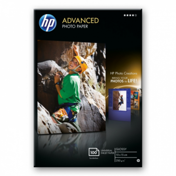 Фото Хартия HP Advanced Glossy Photo Paper-100 sht/10 x 15 cm borderless
