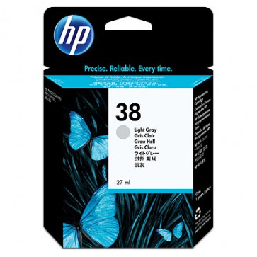 Консуматив HP 38 Light Gray Pigment Ink Cartridge за мастиленоструен принтер