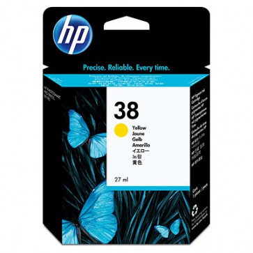 Консуматив HP 38 Yellow Pigment Ink Cartridge за мастиленоструен принтер