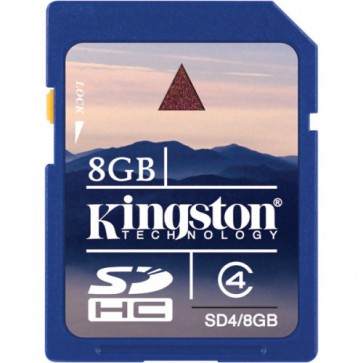 Флаш-карта KINGSTON, 8GB, SDHC, Class 4