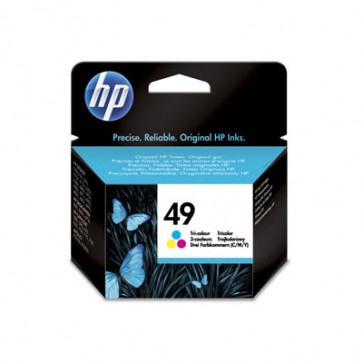 Консуматив HP 49 Tri-color Inkjet Print Cartridge за мастиленоструен принтер
