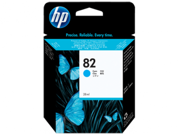 Консуматив HP 82 28-ml Cyan Ink Cartridge за плотер