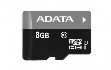 Флаш-карта A-DATA 8GB + ADAPTER, micro SDHC, Class 10