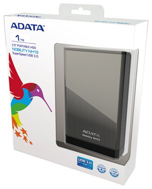 Външен диск A-DATA 1TB, NH13, USB 3.0  