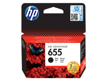 Консуматив HP 655 Black Original Ink Advantage Cartridge за мастиленоструен принтер