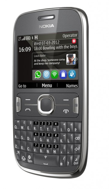 Мобилен телефон NOKIA, 302 NV BG, DARK GREY