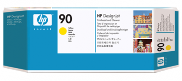 Консуматив HP 90 Yellow Printhead and Printhead Cleaner  за плотер