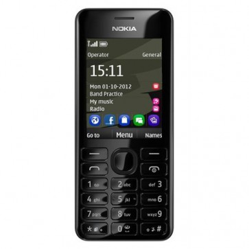 Мобилен телефон NOKIA 206.1, GLOBUL BG, BLACK