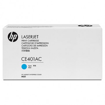 Консуматив HP CE401A Cyan Contract LaserJet Toner Cartridge за лазерен принтер