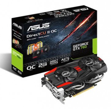 Видео карта ASUS GTX760-DC2OC-2GD5, 2GB, GDDR5