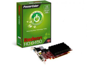 Видео картa PowerColor Go! Green HD6450, 1GB, DDR3 