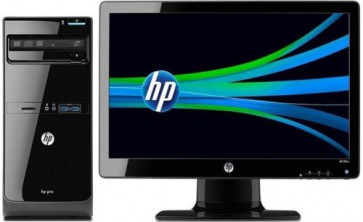 Десктоп компютър HP Pro 3500 Microtower PC Bundle,  i3-3240, 4 GB, 500 GB, DOS + Monitor